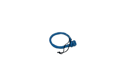 Mosquetón de cuerda dyneema azul cerrado